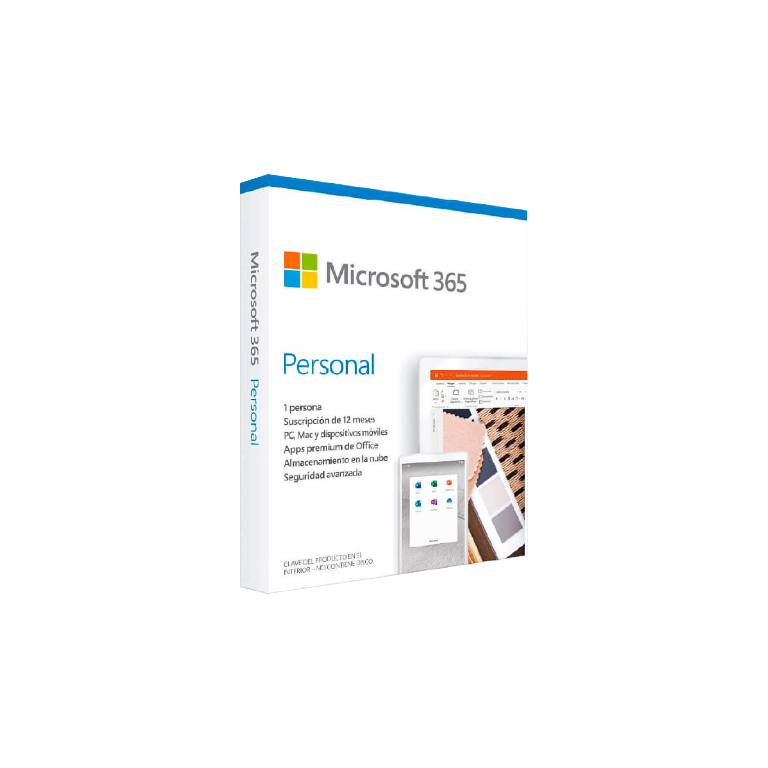 Licencia de Microsoft Office 365 Personal 1 Año, 1 Usuario, PC o Mac –  Experiencia Portátil